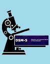 DSM-5 under a microscope, illustrating our online classes in DSM-5